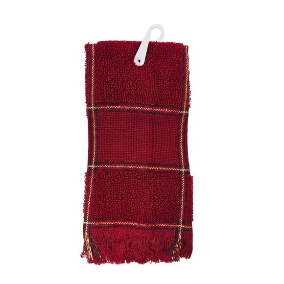 Cross Stitch Fingertip Towel NEW Charles Craft Cranberry 14-Count Needlepoint - Picture 4 of 5